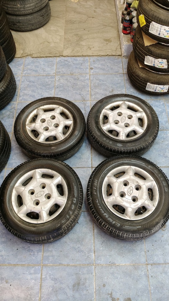 13 inç 4*114.3 kara jant lastik kapak Hyundai yumurta kasa - 3