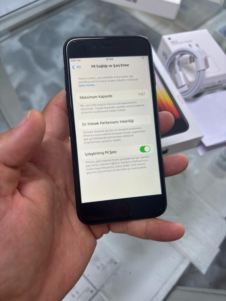 MÜHENDİSCELL’DEN İPHONE SE 3. NESİL PİL %87 KUTU FATURA - 6