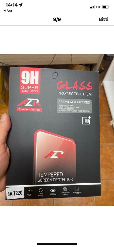Samsung galaxy tab a7 lite T220 T225 kırılmaz ekran koruyucu cam