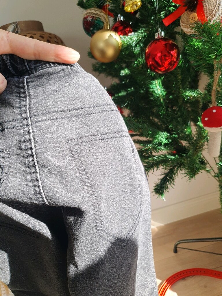 HM H&M Kadın Elastik Bel Denim kot tayt skinny Pantolon - 3