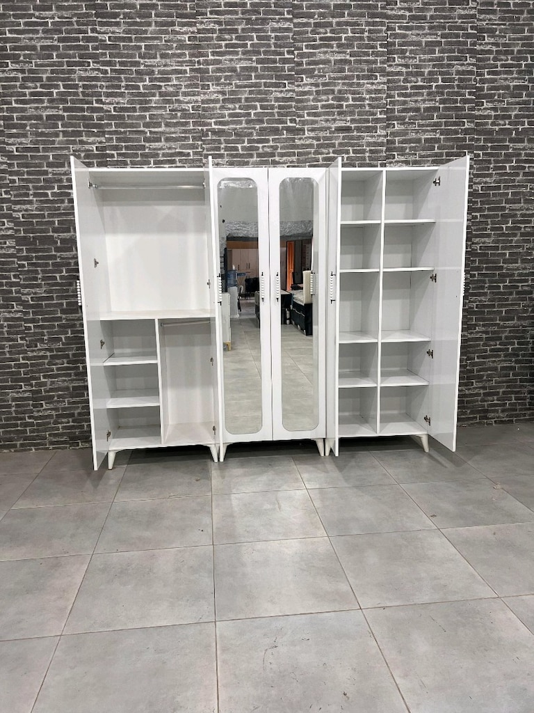 MDF 6 kapaklı elbise dolabı - 11