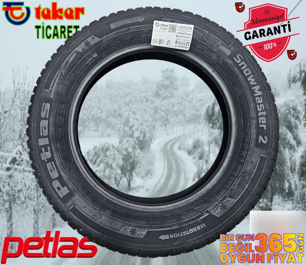 205 60 16 Petlas Snowmaster 2 #kış & kar lastiği# Teker Ticaret - 2