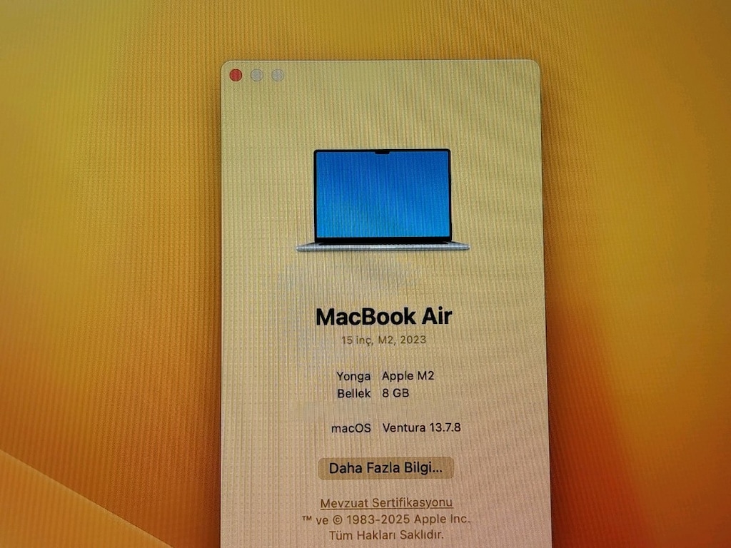 15 İNÇ EKRAN GARANTİLİ MacBook Air M2 2023 PİL DEVRİ SADECE 29 - 4