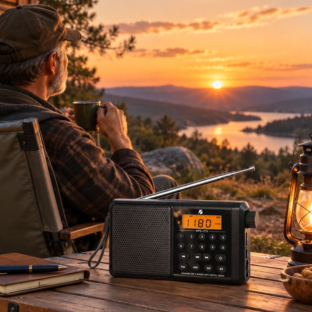 Dijital Ekranlı 3 Bandlı Taşınabilir Radyo Bluetooth Hoparlör - 3