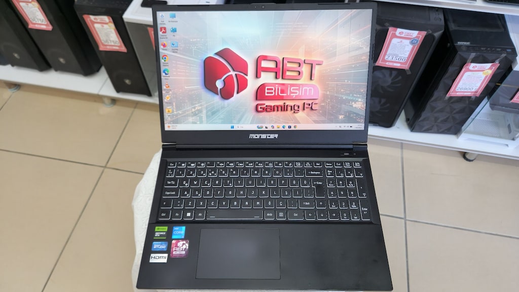 ABT BİLİŞİM –Monster | i5-12450H | 16 GB | 1 TB M.2 | RTX 4060 8 GB - 10