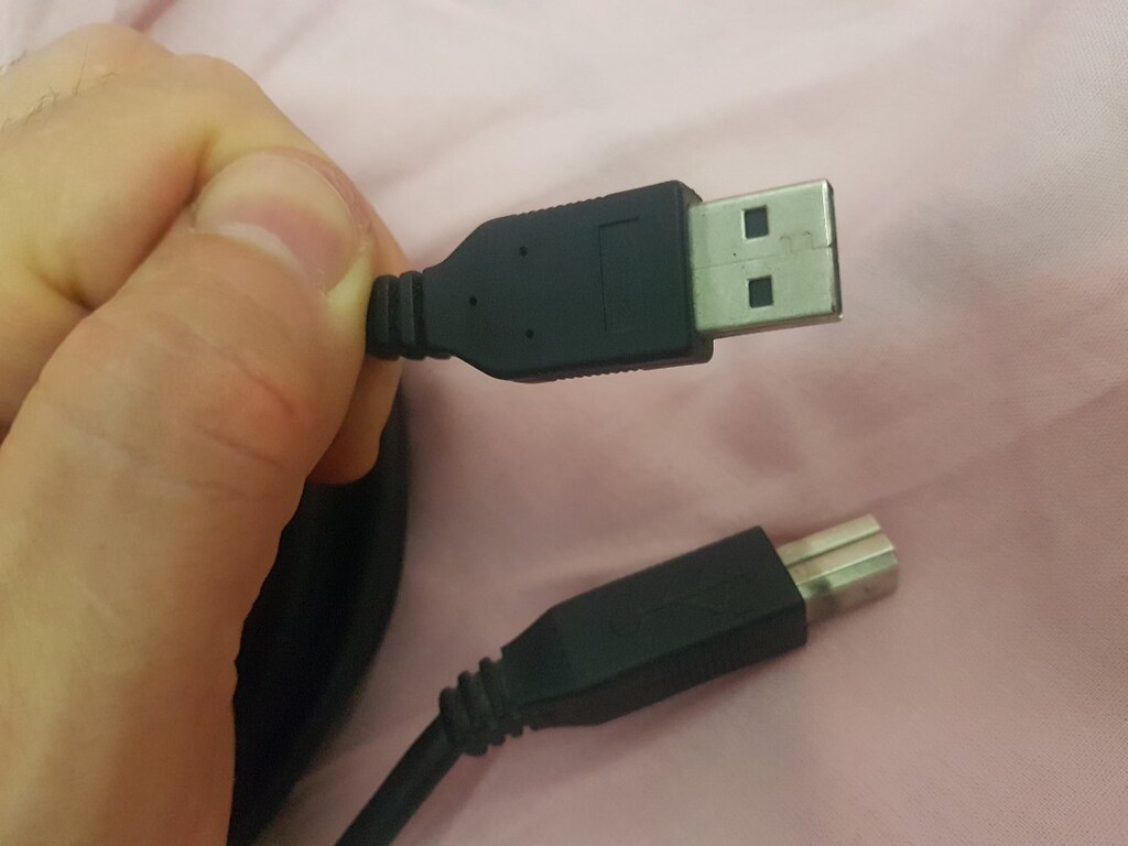 2 adet 3 Metre USB Yazıcı Kablosu Hp- Canon-Brother Printer Kablo siya - 7