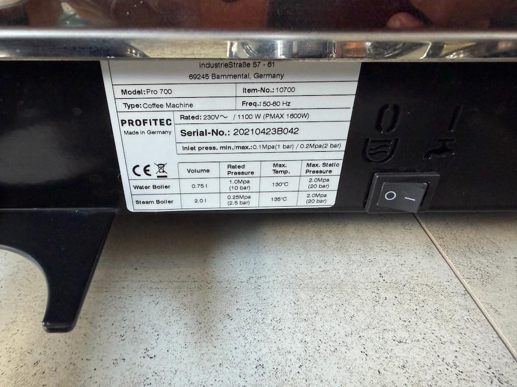 Profitec Pro 700 – Dual-Circuit System - 11