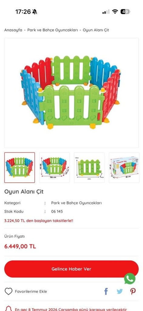 Pilsan 2 Set Oyun Çiti (12 Adet) - 5