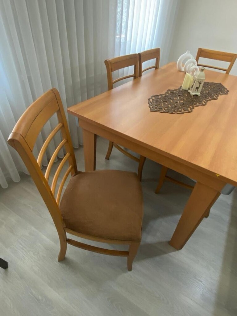 ağaç masa takımı kelebek mobilya - 2