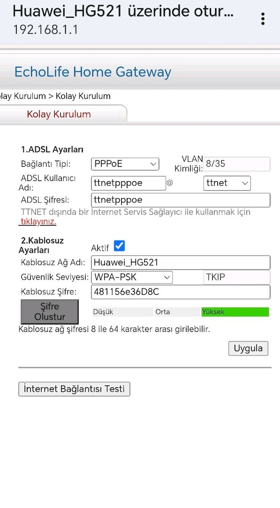 Huawei EchoLife HG521 modem sıfır ayarında sorunsuz son 300tl - 4