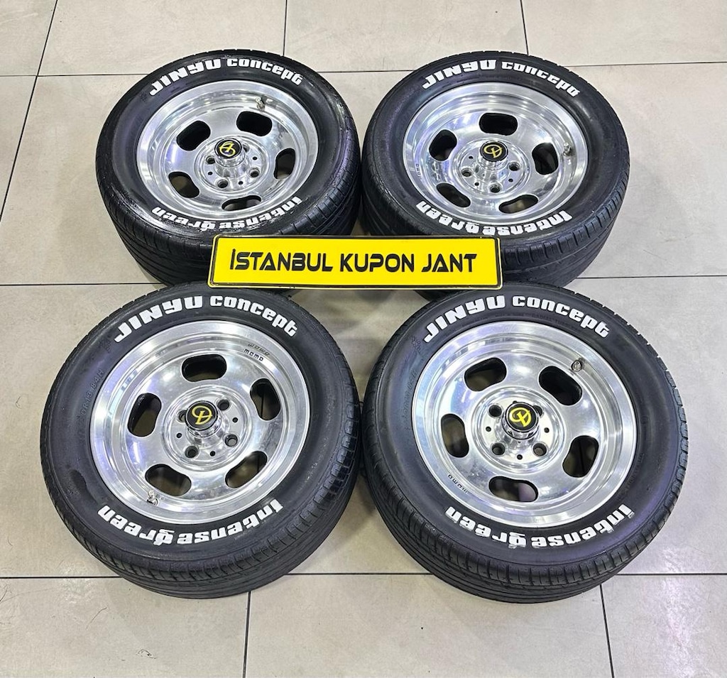 215/50/13 Jinyu Consept Uzun Yazı Orjinal MoMo jant Lastik sıfır ayar - 4