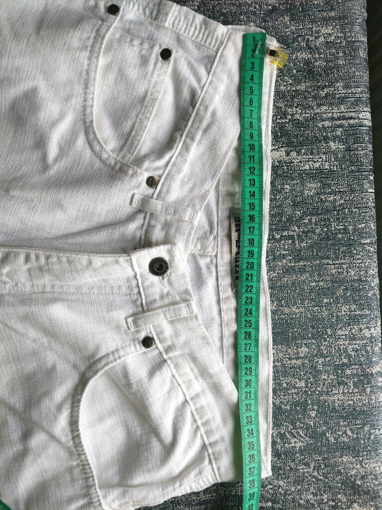 KETEN görünüm fırça desen pantolon - 7