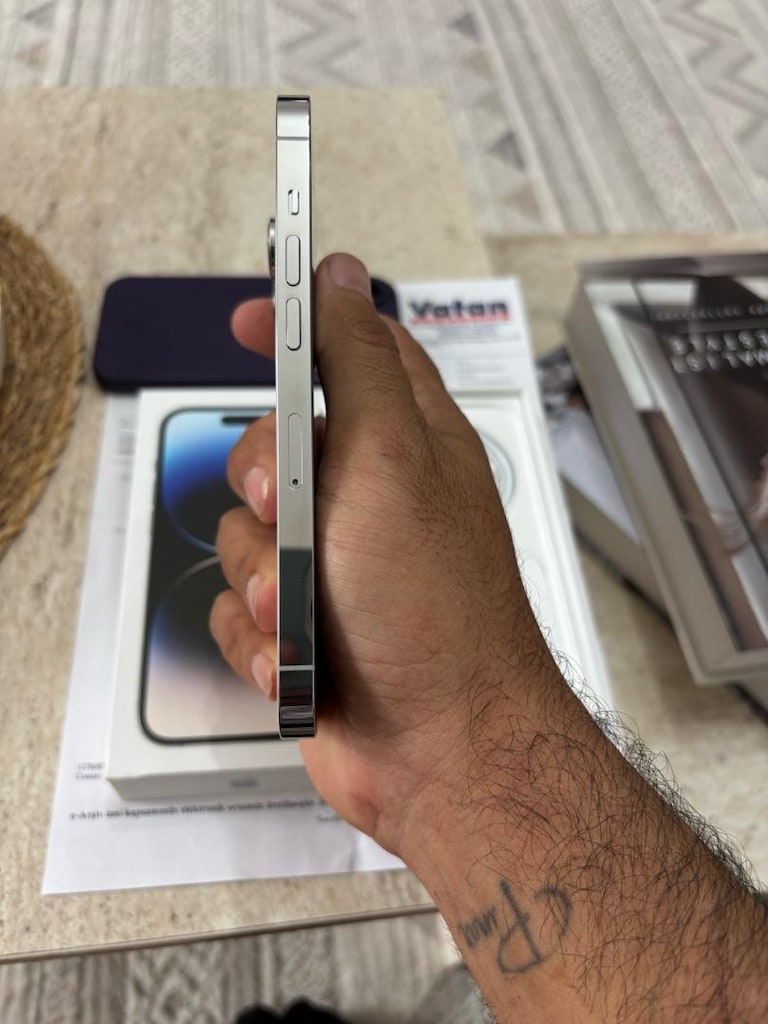 Yurtiçi sıfır gibi 14pro 128 gb kutu faturalı pil 85 hatasız - 3
