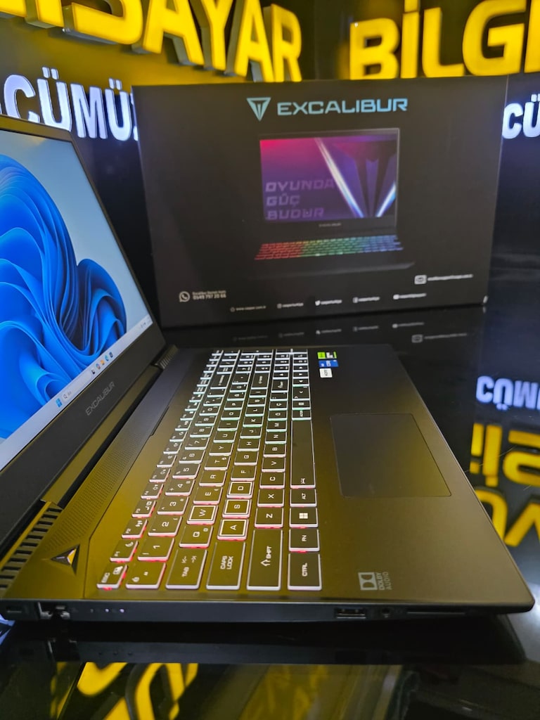 EXCALİBUR İ5 12450H 16 GB RAM RTX3050 512GB SSD SIFIRDAN FARKSIZ - 2