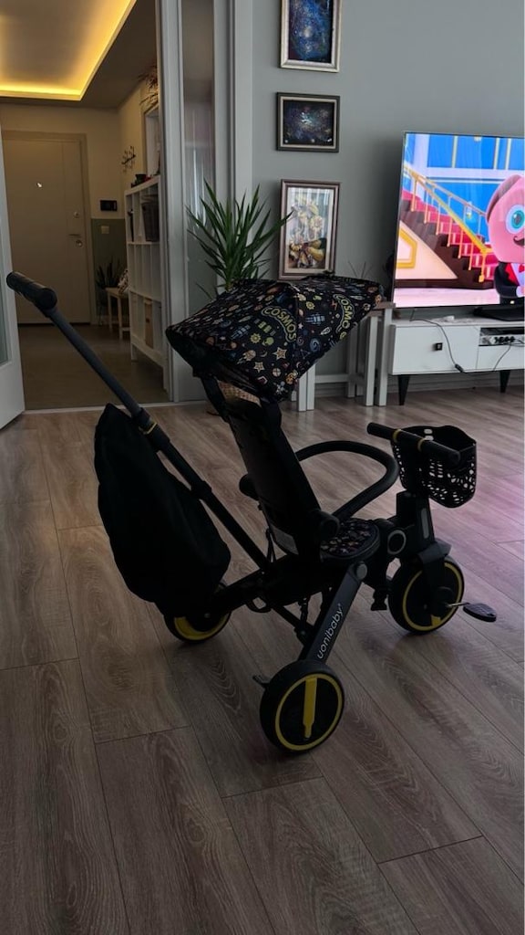 uonibaby 7-in-1 Çocuk Üç Tekerlekli Scooter Katlanır Bebek bisiklet - 2