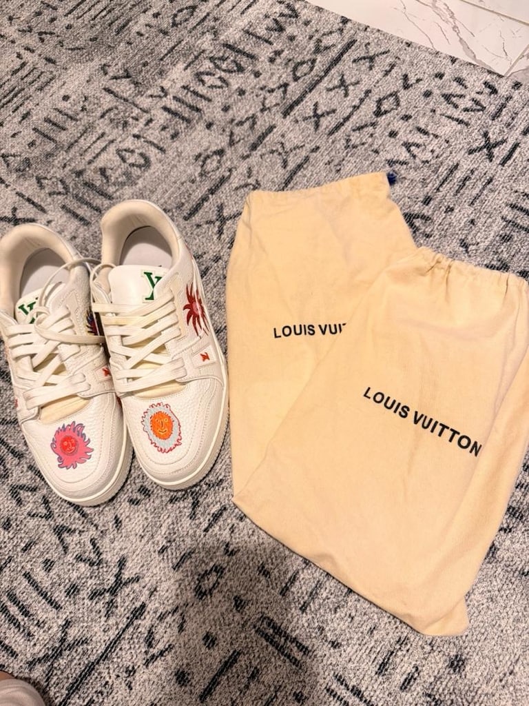 LOUİS VUİTTON X YAYOİ KUSAMA TRAİNER WHİTE PRİNT - 6