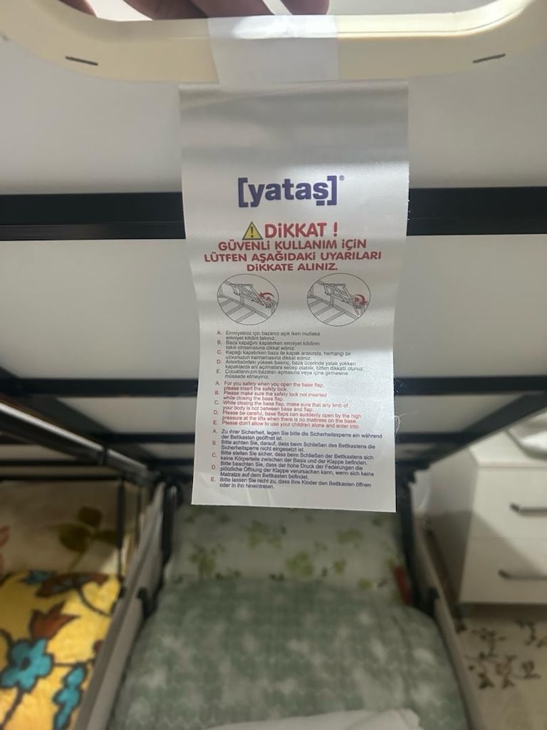 çift kişilik baza başlık ve 3 kapaklı gardırop - 8