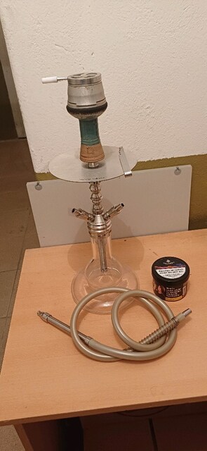 muvo shısha 502 3 çıkışlı çelik nargile takımı