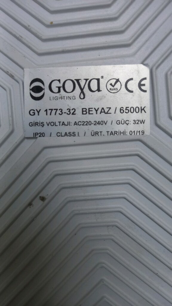 GOYA led armatür 32 w 6500 K 14 ad var - 5