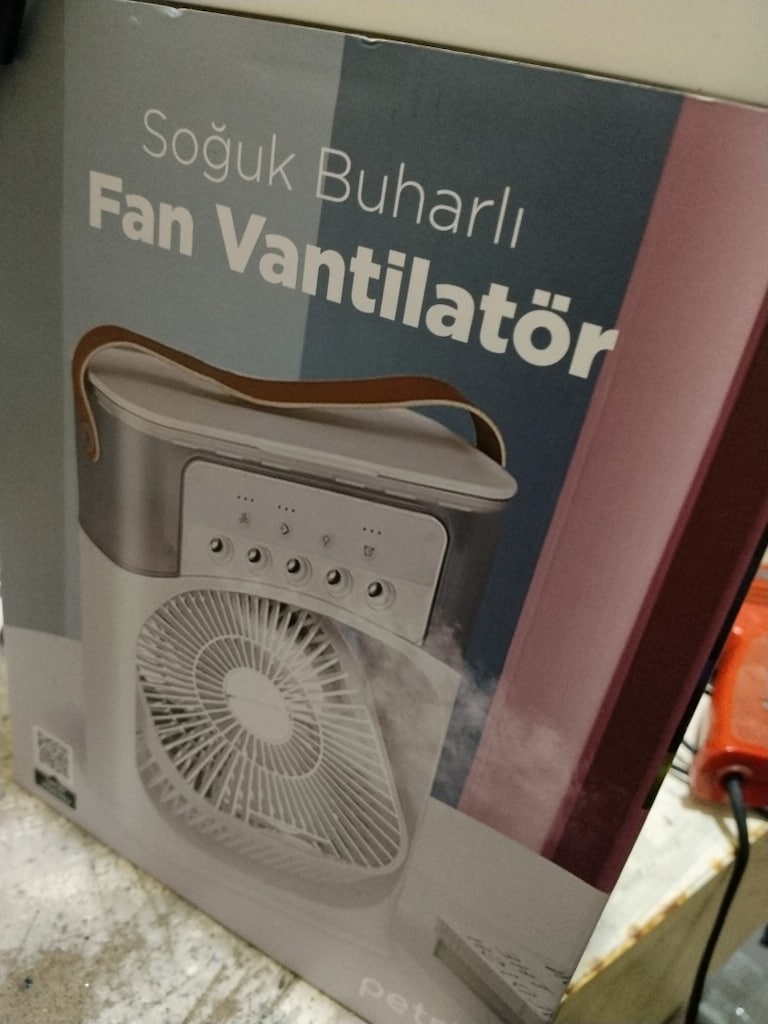 YENİ KUTUSUNDA USB KABLO İLE ÇALIŞAN SOĞUK BUHARLİ KADEMELİ VANTİLATÖR - 8
