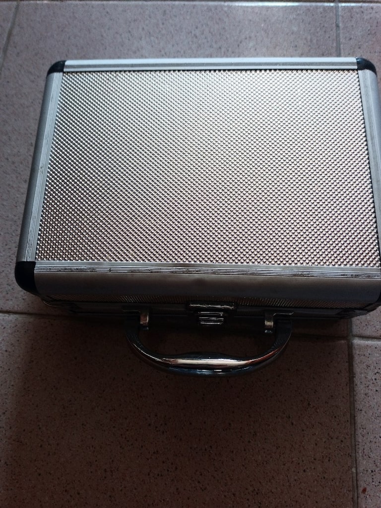Metal Makyaj Çantası Kadın Takı Çanta Organizer Taşıma Çanta Make Up - 3