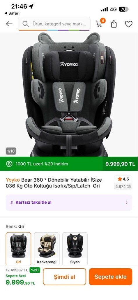 yoyko oto koltuğu - 2