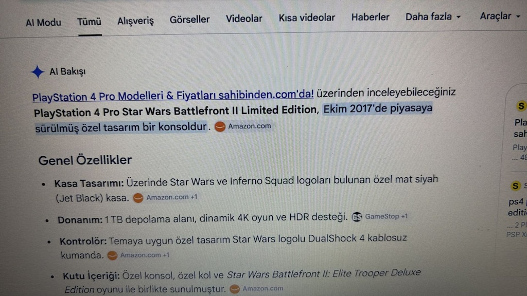 PlayStation 4 pro Starwars Limited Edition - 3