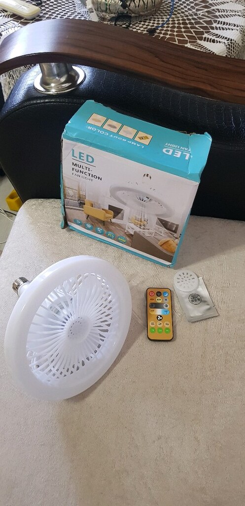Çok fonksiyonlu tavan vantilatör led ışık hem renk seçeneği sıfır kuma - 9