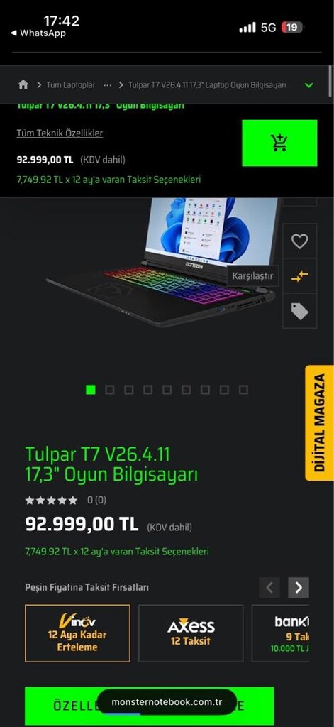 TULPAR T7 V26.4.11 OYUN BİLGİSAYARI Kapalı kutu - 4