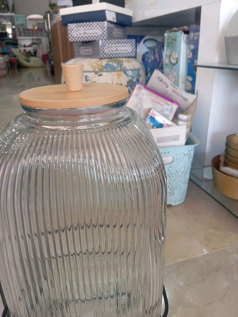 8 litre metal ayaklı cam şerbetlik - 3