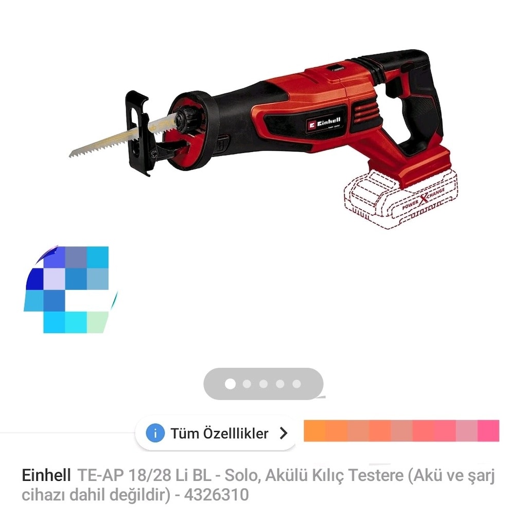 Einhell Teap 1828 Li Bl Solo Akülü Kılıç Testere