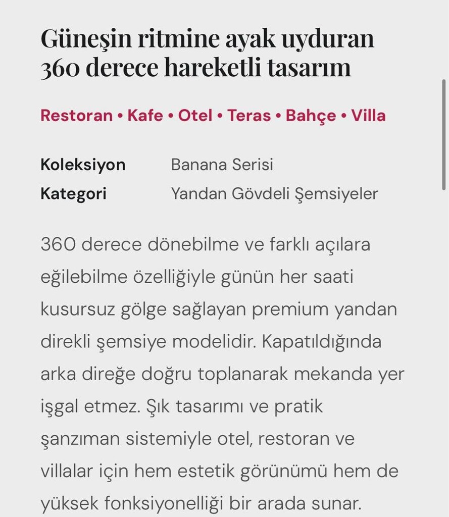 Şemsiye Evi 300x300 Premium 360° Bahçe/Teras Şemsiyesi – İzmir Urla - 3