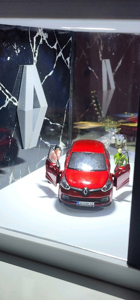 1:64 Renault Clio Rs Diorama/Showroom/Gece Lambası - 5
