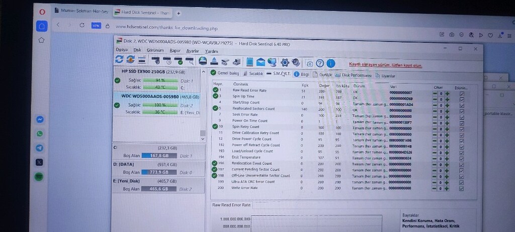 500gb wd green masaüstü HDD harddisk 3,5" - 4