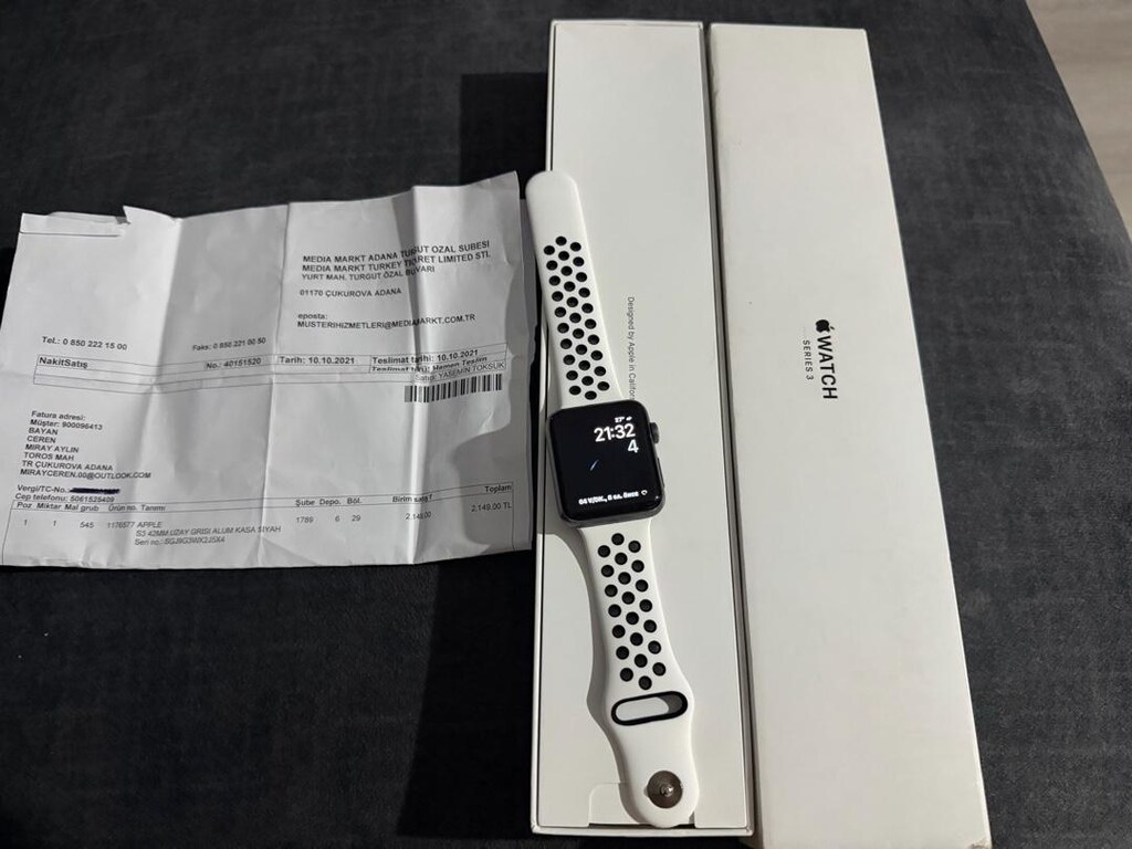APPLE WATCH SERIES 3 KUTULU FATURALI - 2