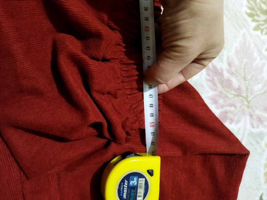 xl beden kadife kiremit rengi pantolon - 3