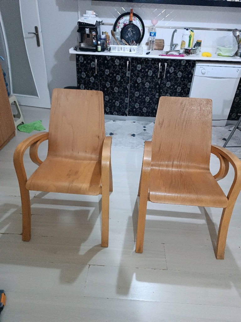 iki adet sandelye bahçe ve balkon mobilyası - 2