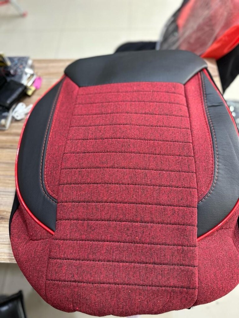 Oto Koltuk Kılıfları Keten Deri Kumaş - 5
