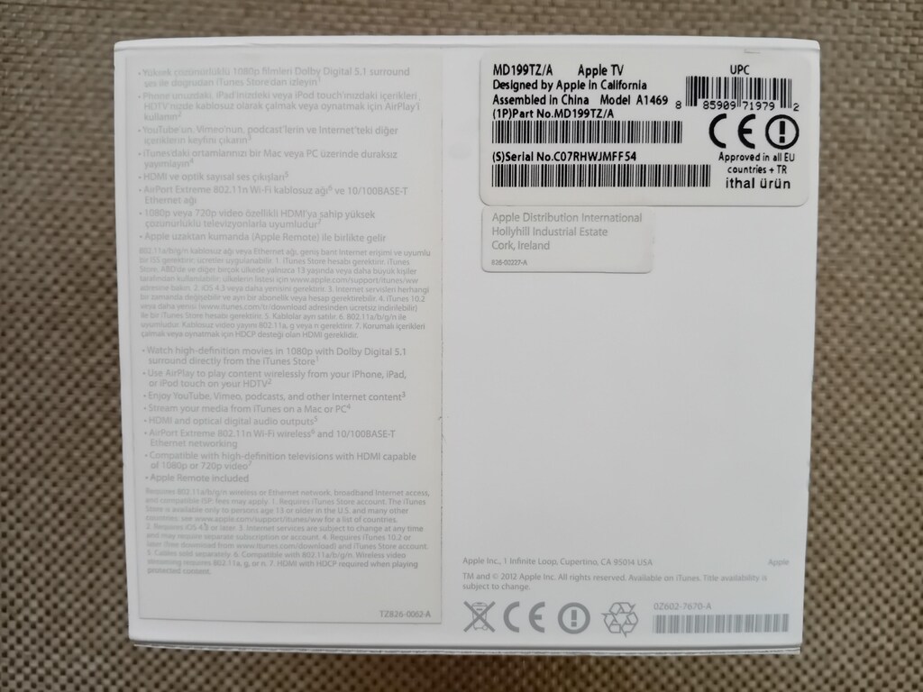 Apple Tv ( 3.Nesil ) MD199TZA Boş Kutu - 5
