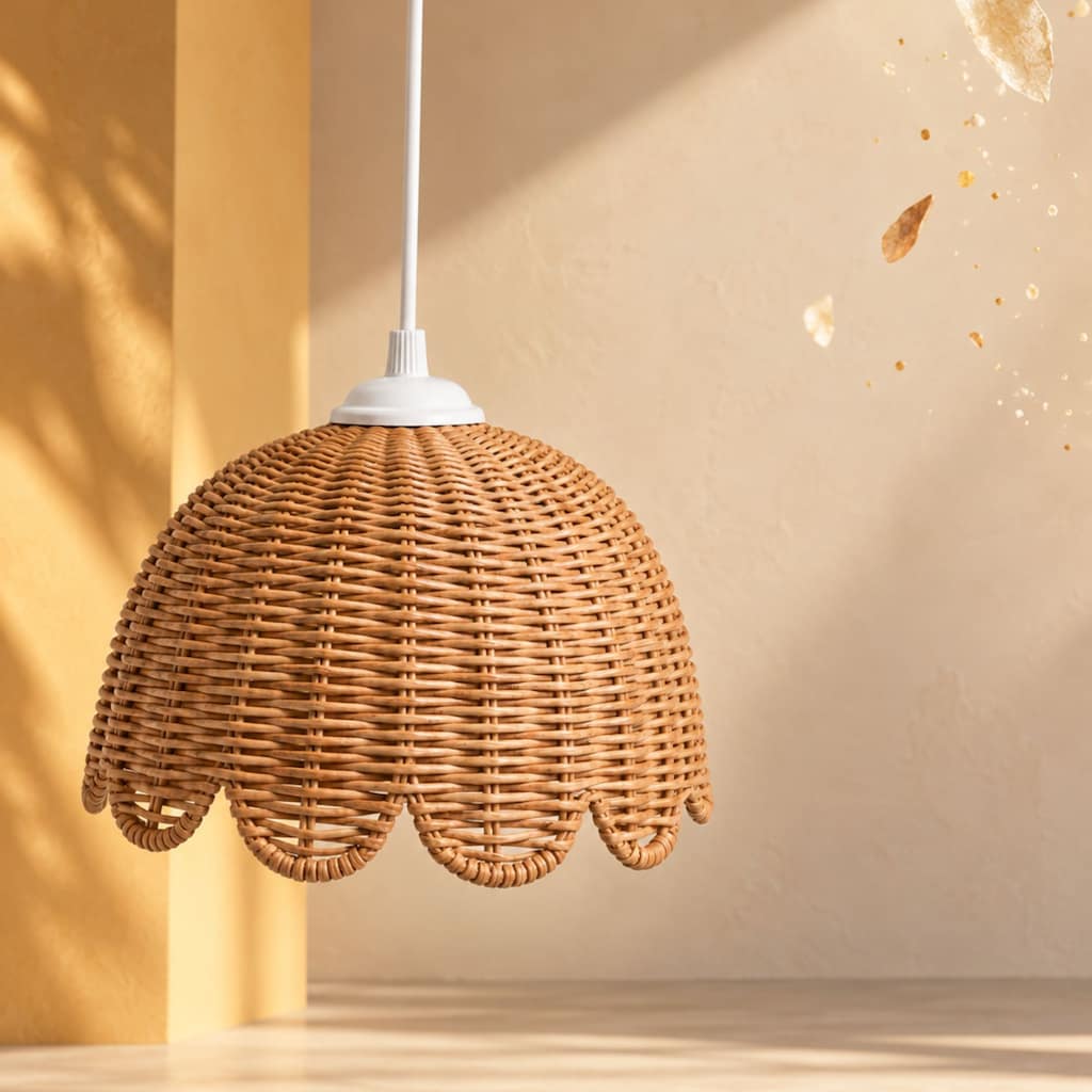 TULIPABIG Lale Formlu Rattan Sarkıt Avize – Sıfır - 4