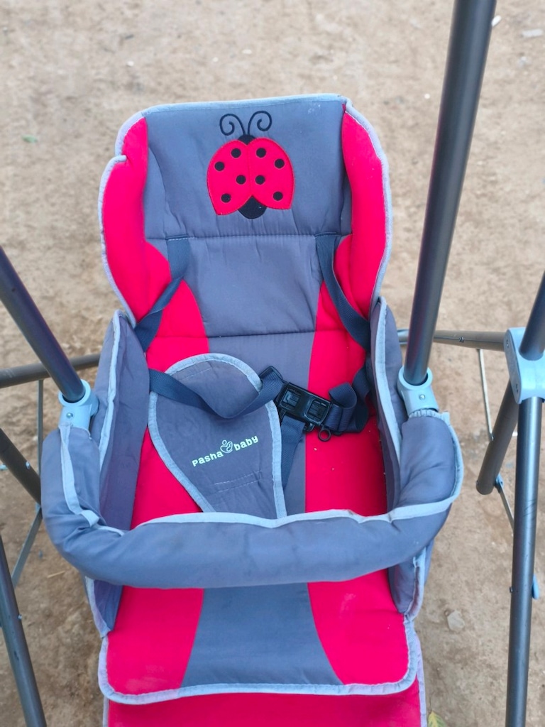 Pasha Baby Uğur Böcekli Ev/Bahçe Bebek Salıncağı - Sorunsuz - 2