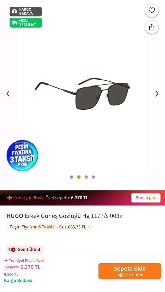 Orjinal Hugo boss gözlük / güneş gözlüğü - 4
