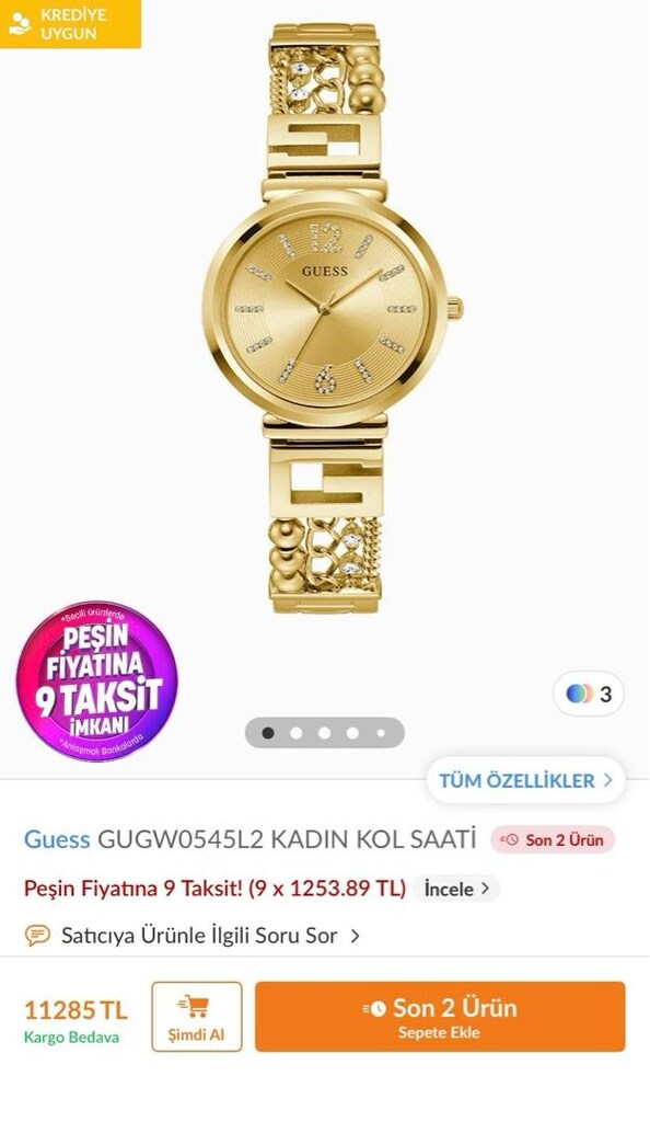 guess kadın kol saati - 3