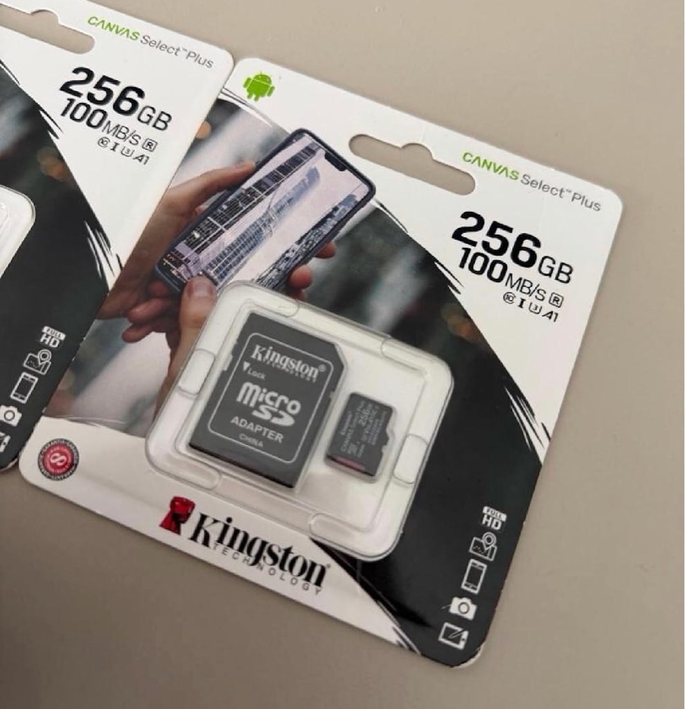 Kingston Canvas Select Plus 256gb U3 V30 A1 4K - 4
