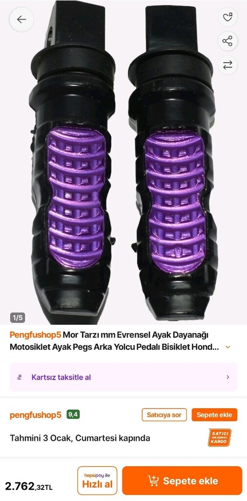MOTOSİKLET ARKA AYAKLIK MOR - 2
