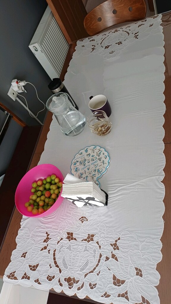 mutfak perdesi takımı antika değerinde eski dönem RİŞLİYÖ/ kesme NAKIŞ - 11