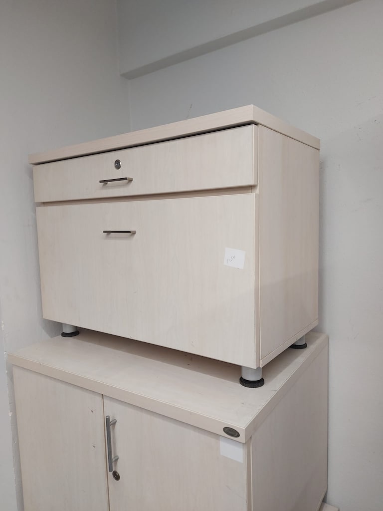 KLAS OFİS ÜSKÜDAR 80x60x40 AKÇAAĞAÇ RENK ÇEKMECELİ DOLAP - 3