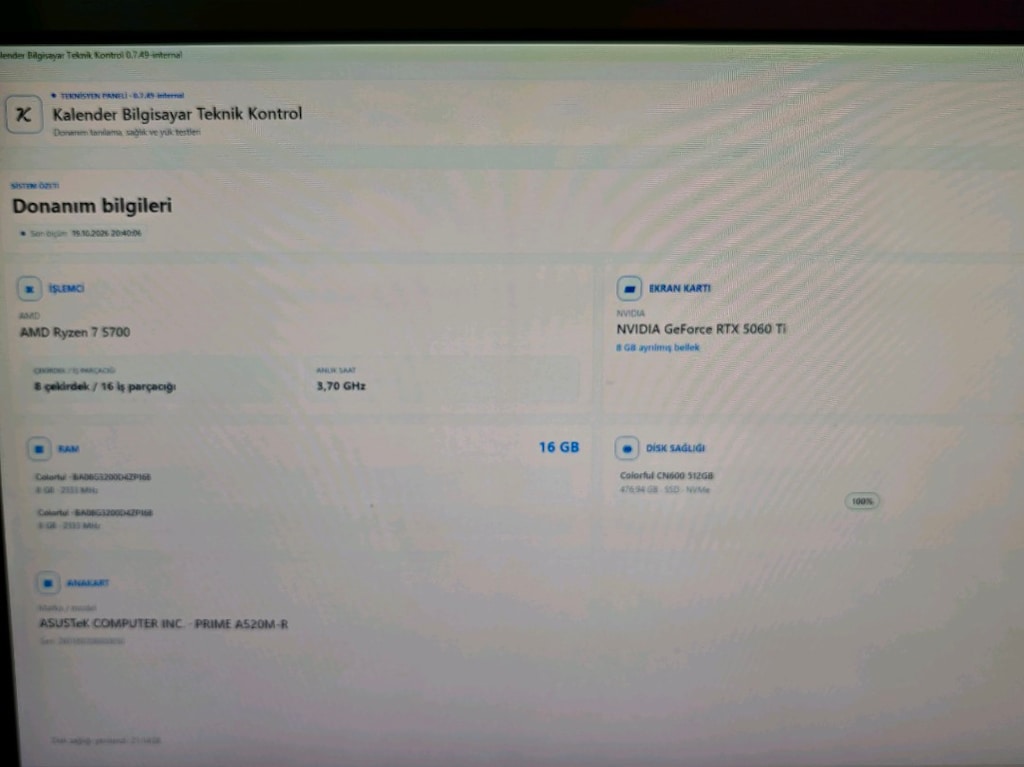 ASUS DUAL RTX 5060 Ti 8GB / RYZEN 7 5700 / 16GB RAM / 512GB NVMe - 4