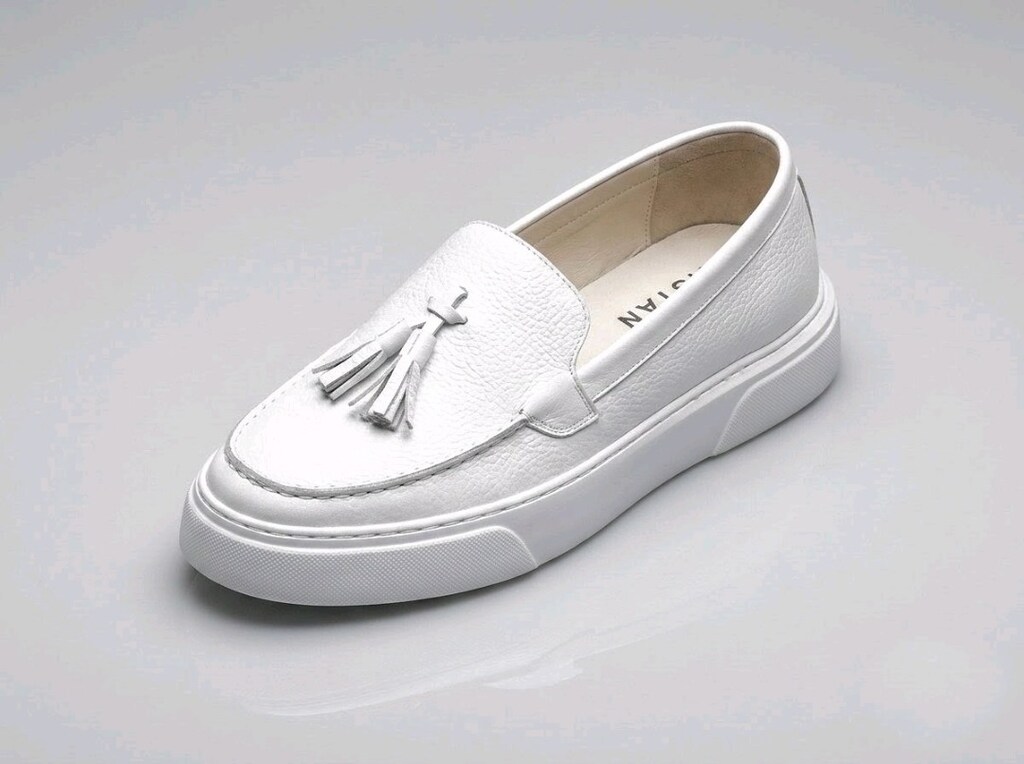 Hakiki Deri Günlük Loafer Beyaz (39-45) Erkek Ayakkabı Yeni - 11