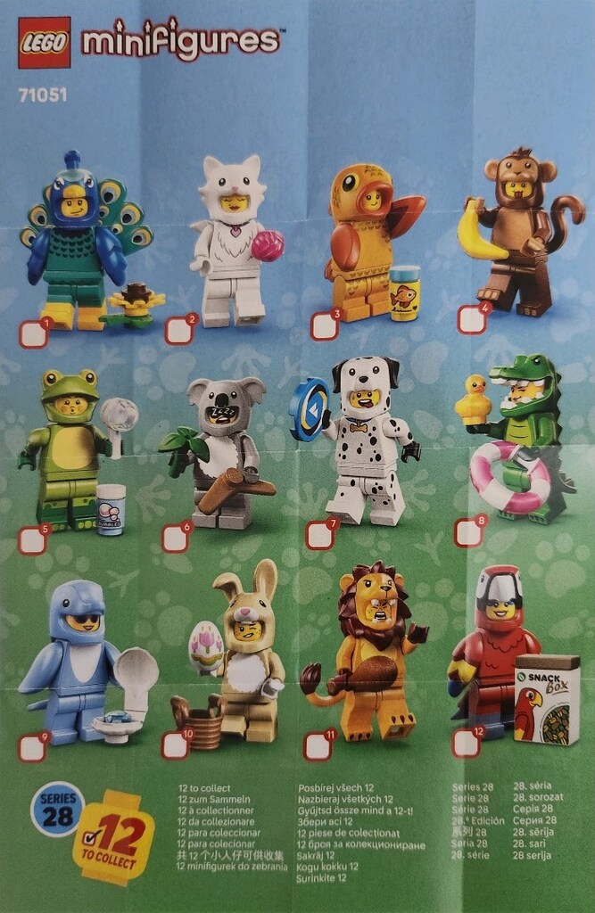 lego minifigures 71051 DALMAÇYALI KÖPEK HAYRAN Hayvanlar 28.seri - 14